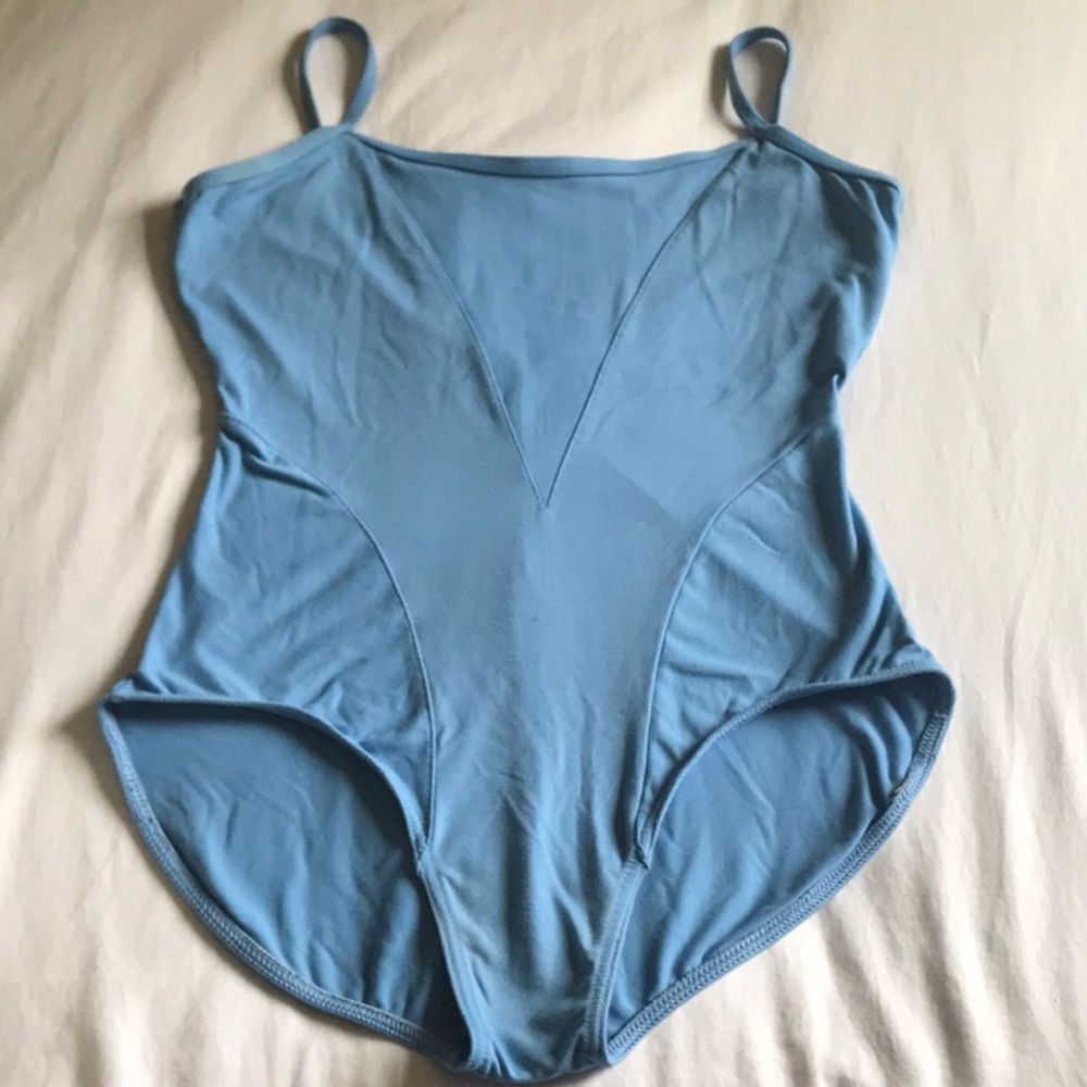 Harmonie Bodywear Large Blue Camisole Leotard